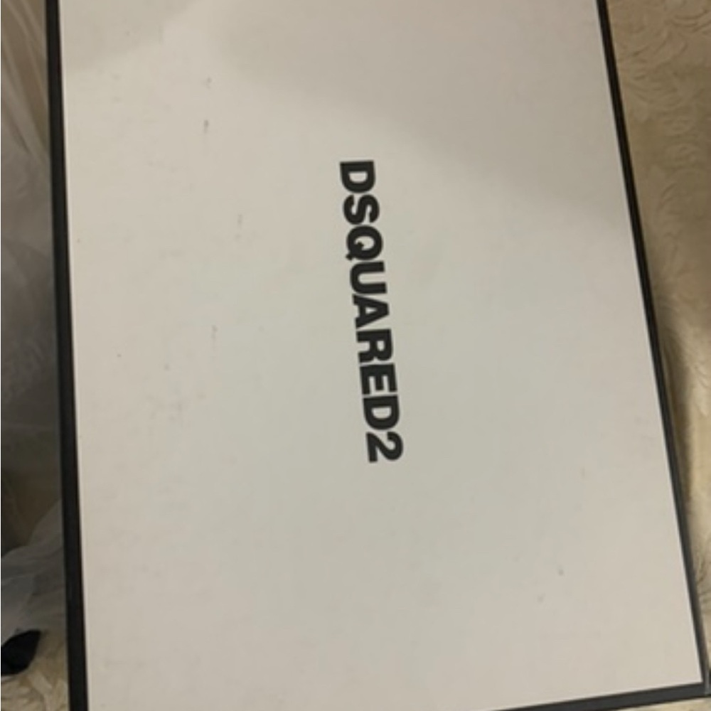 DSQUARED2 White and Black with Spikes .. box, bags and all factory packaging,